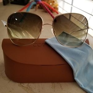 NEW - Oliver Peoples Elsie Gold Metal Sunglasses